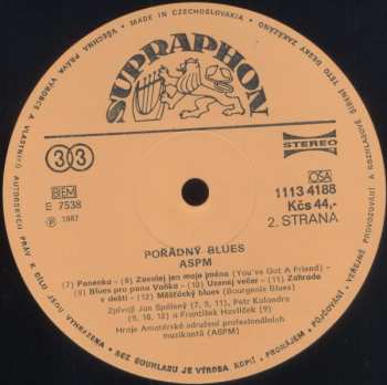 LP ASPM: Pořádný Blues