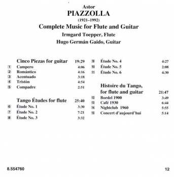 CD Astor Piazzolla: Complete Music For Flute And Guitar