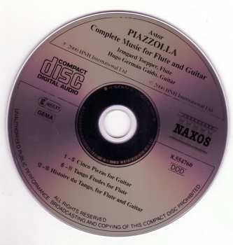 CD Astor Piazzolla: Complete Music For Flute And Guitar