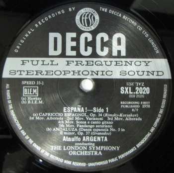 LP The London Symphony Orchestra: España