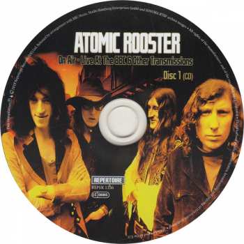 2CD/DVD Atomic Rooster: On Air - Live At The BBC & Other Transmissions