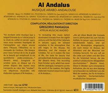CD Atrium Musicae De Madrid: Musique Arabo-Andalouse