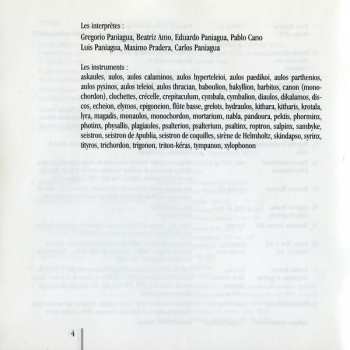 CD Atrium Musicae De Madrid: Musique De La Grèce Antique