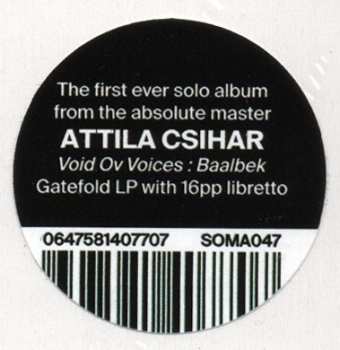LP Attila Csihar: Void Ov Voices : Baalbek