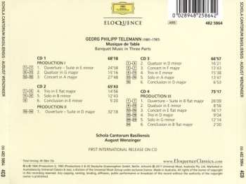 4CD Georg Philipp Telemann: Musique de Table
