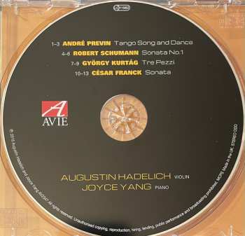CD Robert Schumann: Tango / Sonata Op.105 / Tre Pezzi / Sonata In A