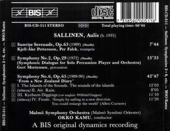 CD Malmö Symphony Orchestra: Sunrise Serenade - Symphony No.2 - Symphony No.6 ('From A New Zealand Diary')