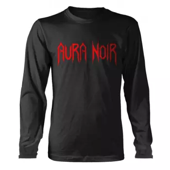 T-shirt Met Lange Mouwen Logo Aura Noir