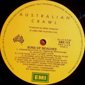 LP Australian Crawl: Sons Of Beaches