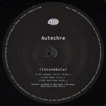 2LP Autechre: Incunabula