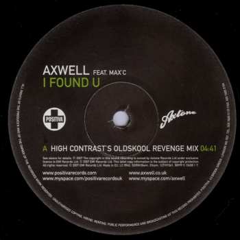 LP Axwell: I Found U (High Contrast Mixes)