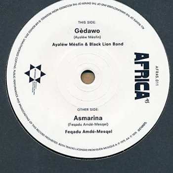SP Mulatu Astatke: Gèdawo / Asmarina