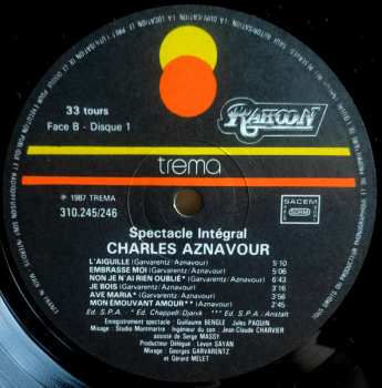 CD Charles Aznavour: Recital Integral Du Spe