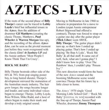 CD Billy Thorpe And The Aztecs: Live