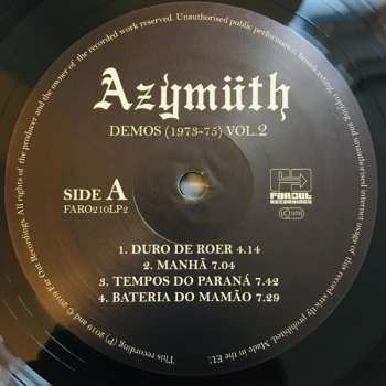 LP Azymuth: Demos (1973-75) Vol. 2