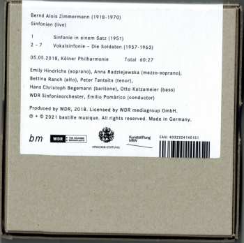 CD WDR Sinfonieorchester Köln: Sinfonien (Live)