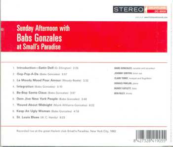 CD Babs Gonzales: Sunday Afternoon With Babs Gonzales At Small's Paradise