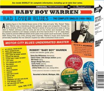 CD Baby Boy Warren: Bad Lover Blues -The Complete Singles [1950-1962] DIGI
