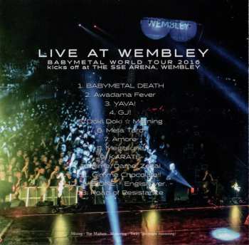 CD Babymetal: Live At Wembley