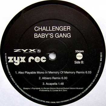 LP Baby's Gang: Challenger (remixes)
