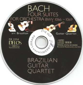 CD Johann Sebastian Bach: Four Suites For Orchestra BWV 1066-1069