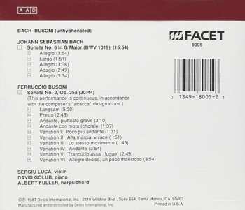 CD Johann Sebastian Bach: Bach Busoni Unhyphenated