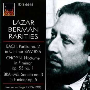 Album Johann Sebastian Bach: Lazar Berman Rarities