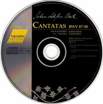 CD Helmuth Rilling: Cantatas BWV 87-90