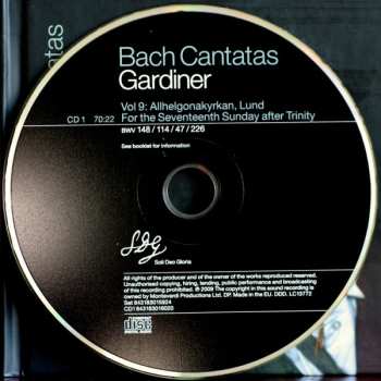 2CD Johann Sebastian Bach: Cantatas Vol. 09: Lund / Leipzig