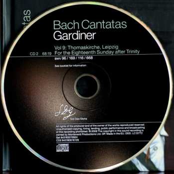 2CD Johann Sebastian Bach: Cantatas Vol. 09: Lund / Leipzig