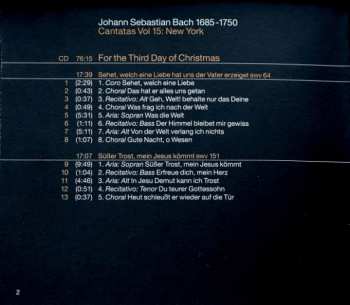 CD Johann Sebastian Bach: Cantatas Vol. 15 : New York