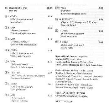 CD Johann Sebastian Bach: Magnificat In D Major BWV 243 / Jauchzet Gott In Allen Landen! BWV 51 / Wer Mich Liebet, Der Wird Mein Wort Halten BWV 59