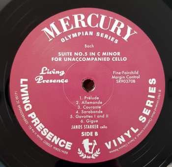 LP Johann Sebastian Bach: Suites For Solo Cello No.2 In D Minor No.5 In C Minor LTD