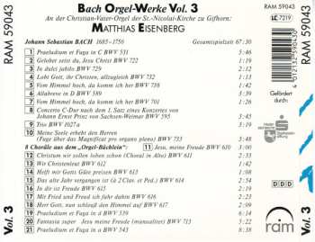 CD Johann Sebastian Bach: Bach Orgel-Werke Vol. 3
