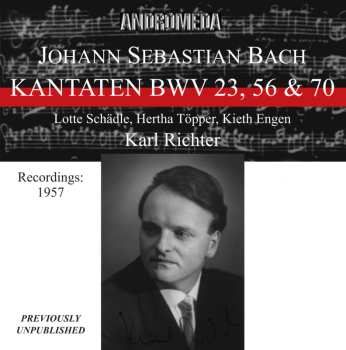 CD Johann Sebastian Bach: Kantaten Bwv 23 56 & 70