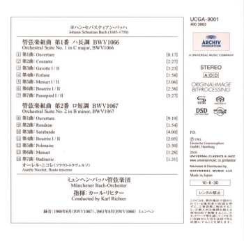 SACD Johann Sebastian Bach: Ouvertüren • Overtures • Ouvertures: No. 1 C-dur En Ut Majeur BWV 1066 / No. 2 H-moll In B Minor En Si Mineur BWV 1067  LTD