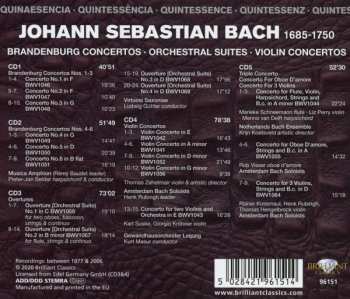 5CD/Doos Johann Sebastian Bach: Brandenburg Concertos, Orchestral Suites, Violin Concertos
