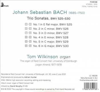 CD Johann Sebastian Bach: Trio Sonatas, BWV 525–530