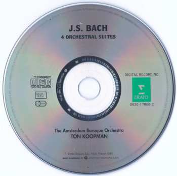 CD Johann Sebastian Bach: 4 Orchestral Suites