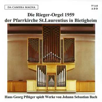 CD Bach,j.s. / Fluger: Rieger-organ 1959 Der