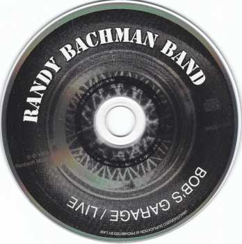 CD Randy Bachman: Bob's Garage / Live LTD