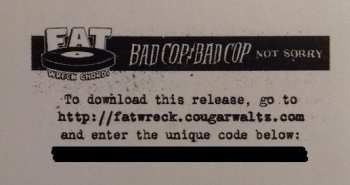 LP Bad Cop/Bad Cop: Not Sorry