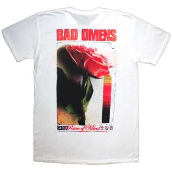 Merch Bad Omens: Bad Omens Unisex T-shirt: Flower (white) (back Print) (small) S
