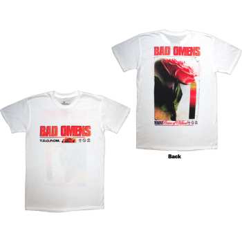 Merch Bad Omens: Bad Omens Unisex T-shirt: Flower (white) (back Print) (small) S