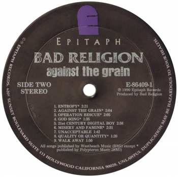 LP Bad Religion: Against The Grain