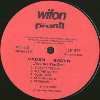 LP Baden Baden: You Are The One