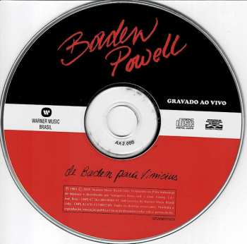 CD Baden Powell: De Baden Para Vinícius