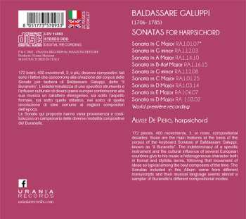 CD Baldassare Galuppi: Sonatas For Harpsichord  