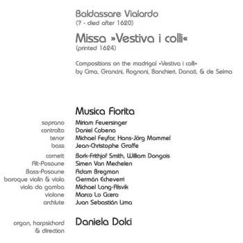CD Musica Fiorita: Missa Vestiva I Colli