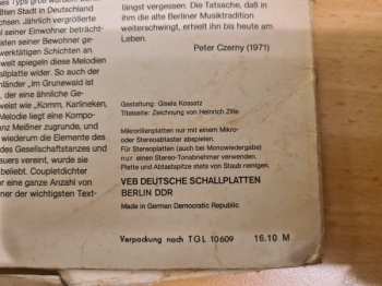 LP Ballhausorchester Kurt Beyer: So Tanzte Man In Alt-Berlin